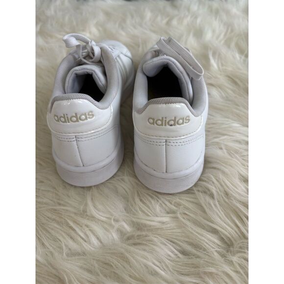 adidas Grand Court Women's Sneakers White Iridescent Stripes Size 8 - Picture 5 of 8